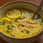 Mediterranean Lemon Chicken Soup Recipe