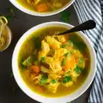 Nourishing Instant Pot Turmeric Chicken Soup