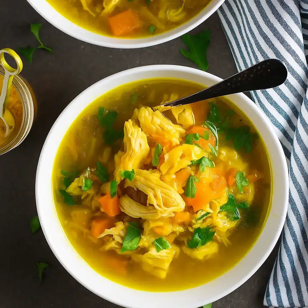 Nourishing Instant Pot Turmeric Chicken Soup