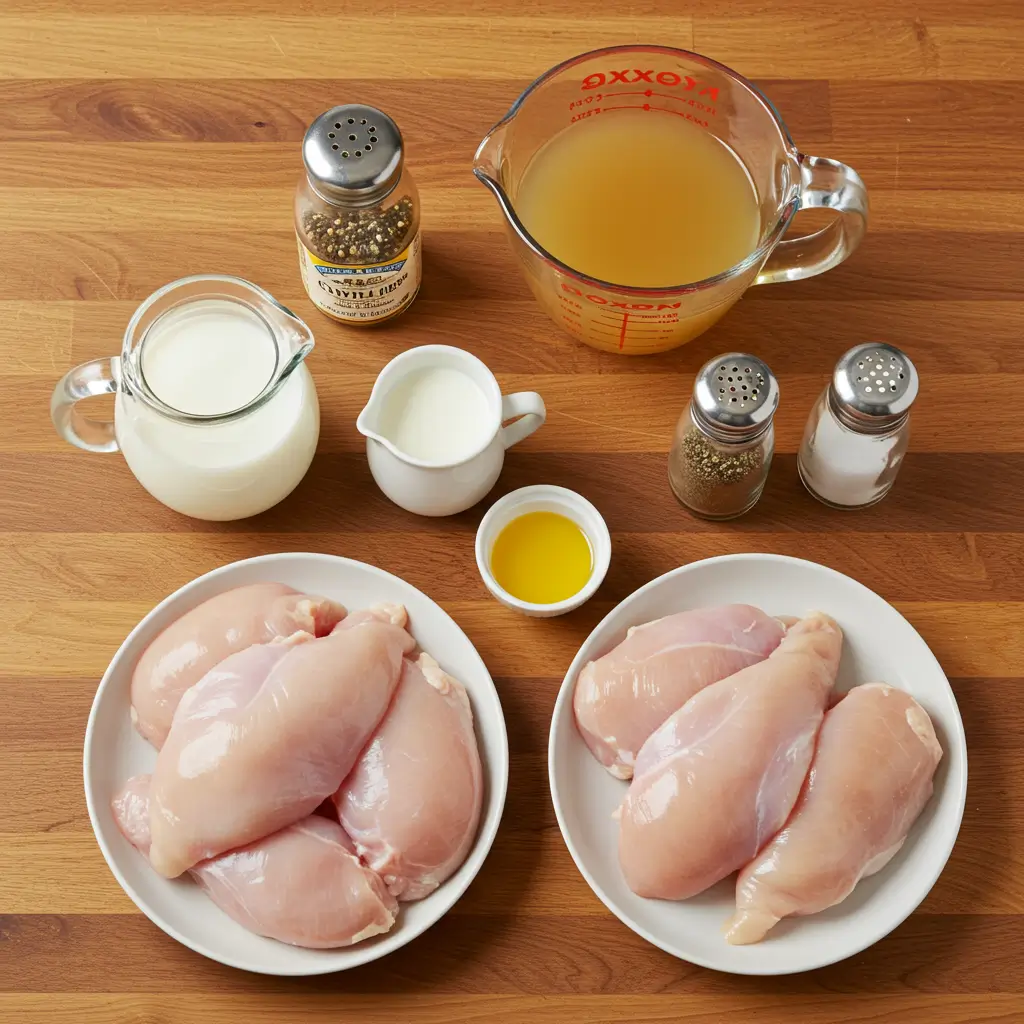 Ingredients for Paula Deen Chicken and Stuffing Casserole Recipe