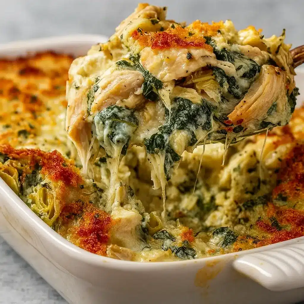Spinach Artichoke Chicken Casserole – The Ultimate Comfort Meal for Busy Nights