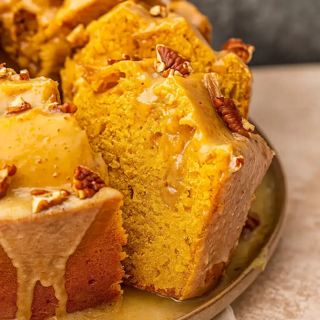 Sweet Potato Pound Cake with Brown Butter Glaze