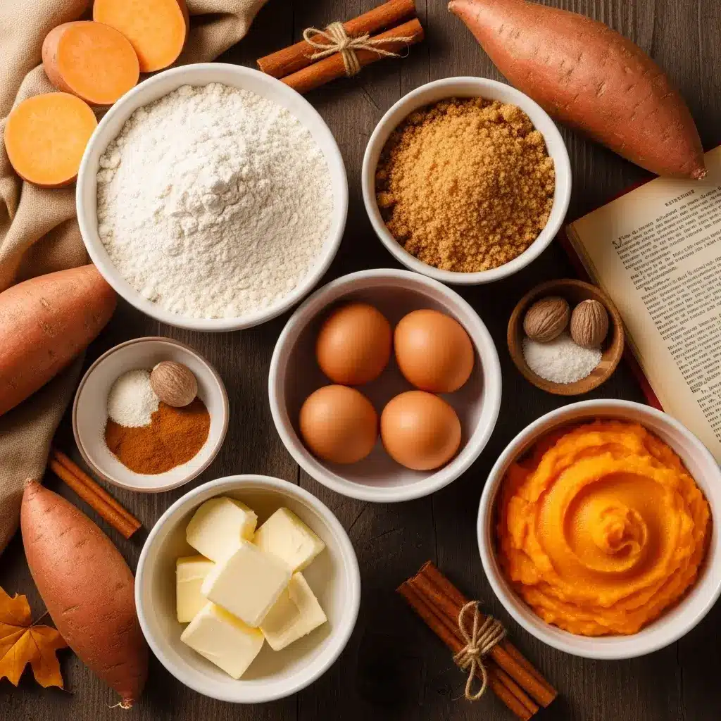 Sweet Potato Pound Cake Ingredients