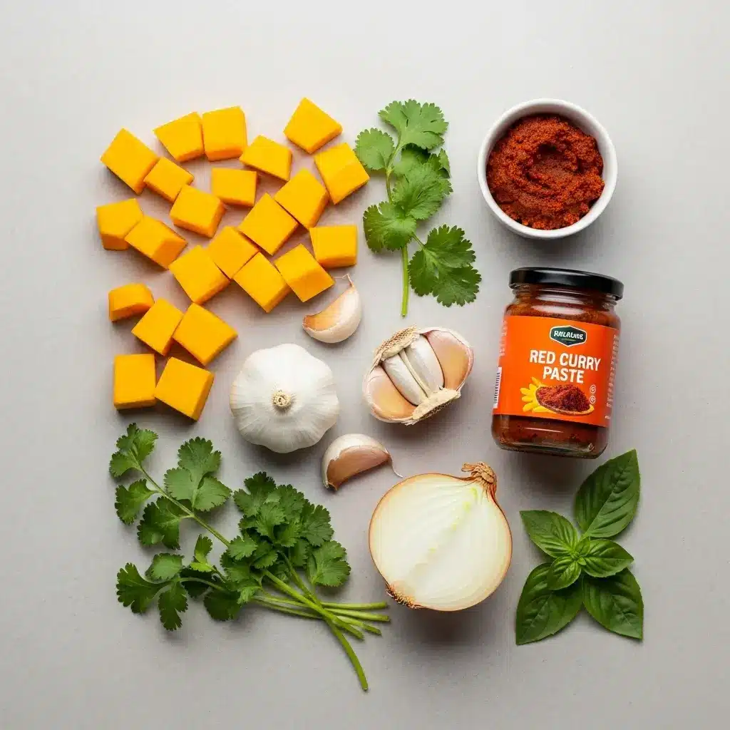 Thai Coconut Pumpkin Soup ingredients