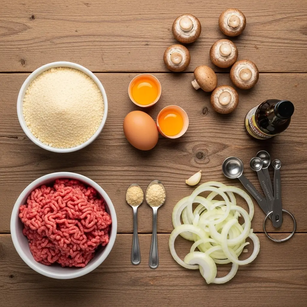 Amish Hamburger Steak Bake ingredients