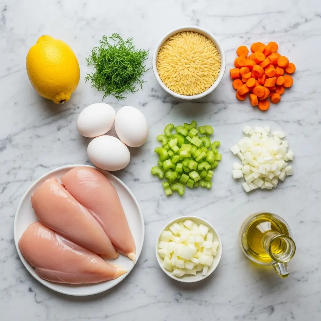 Avgolemono Soup Ingredients