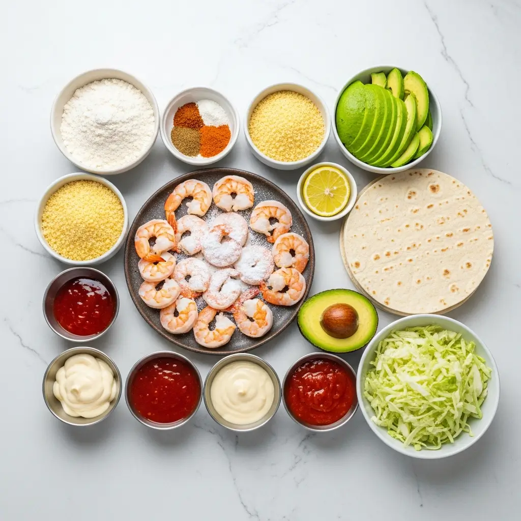 Bang Bang Shrimp Tacos Ingredients