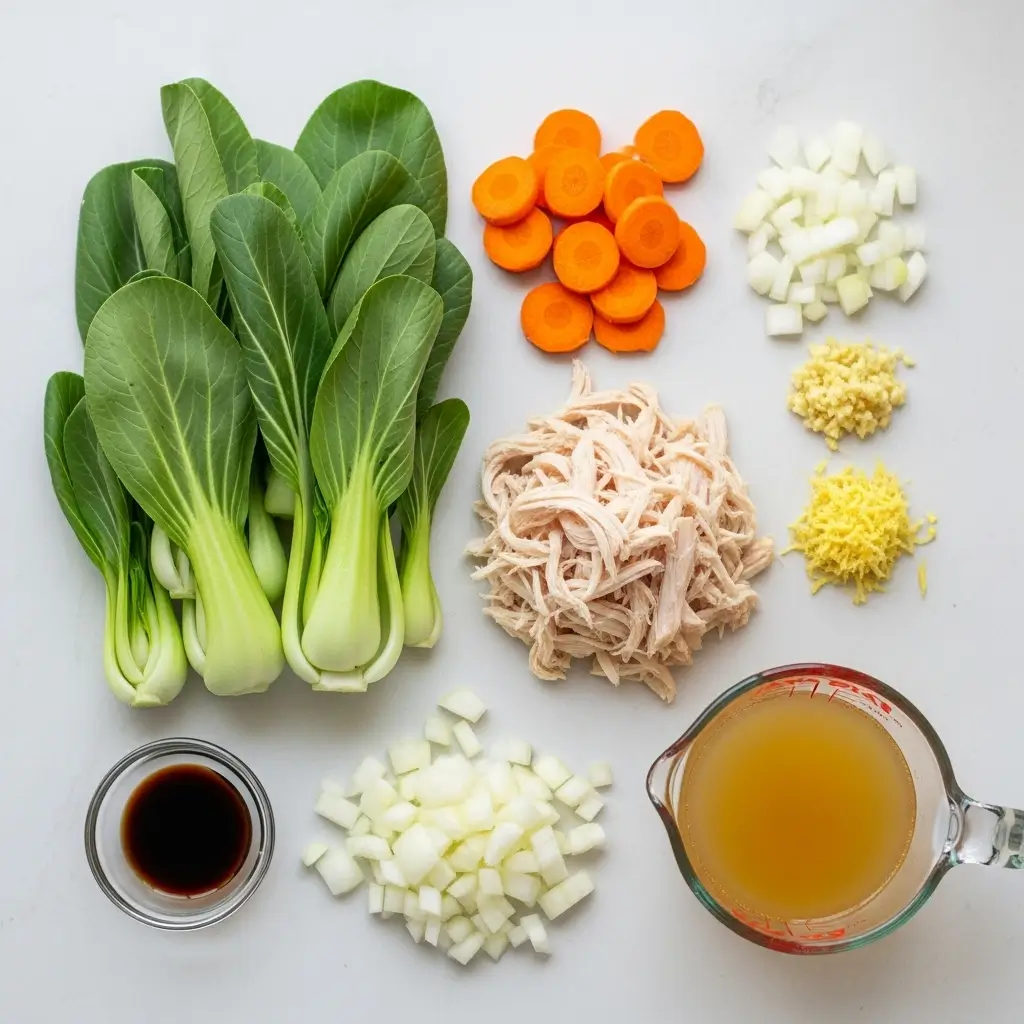 Bok Choy Chicken Soup Ingredients