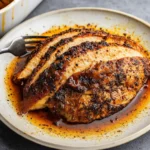 Cajun Roasted Turkey Breast on platter