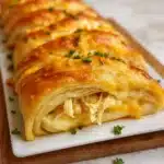 Cheesy Chicken Crescent Rolls baked golden and flaky