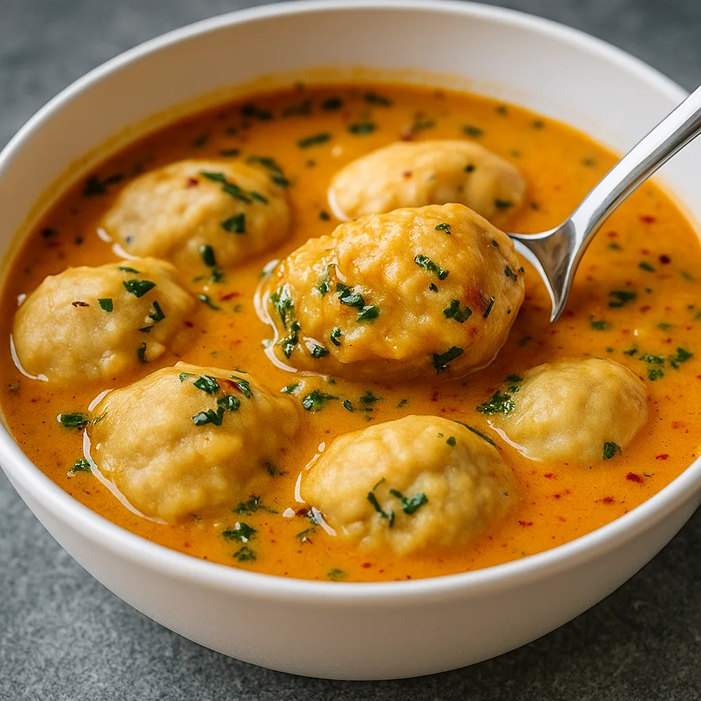 Coconut Curry Soup with Dumplings – The Ultimate Cozy Dinner