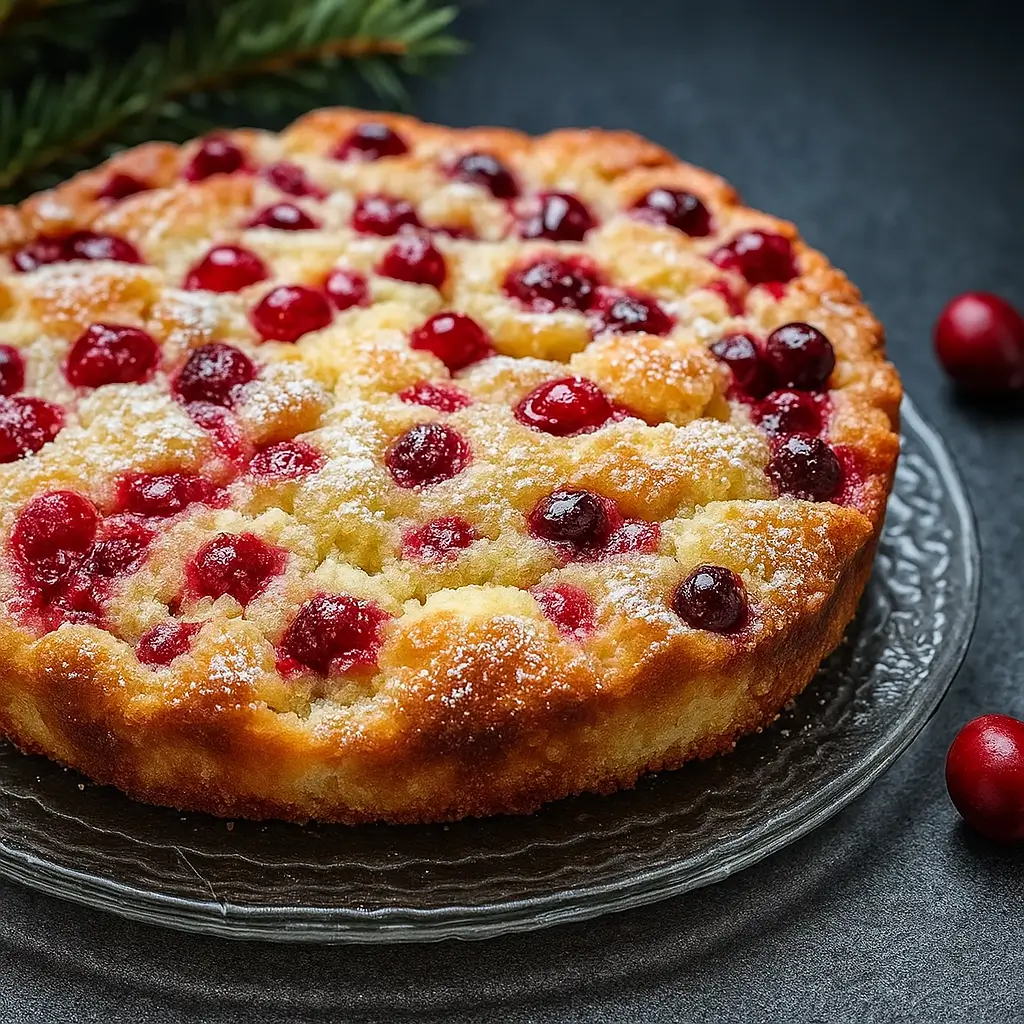 Cranberry Orange Breakfast Cake Recipe – Easy, Moist, and Delicious