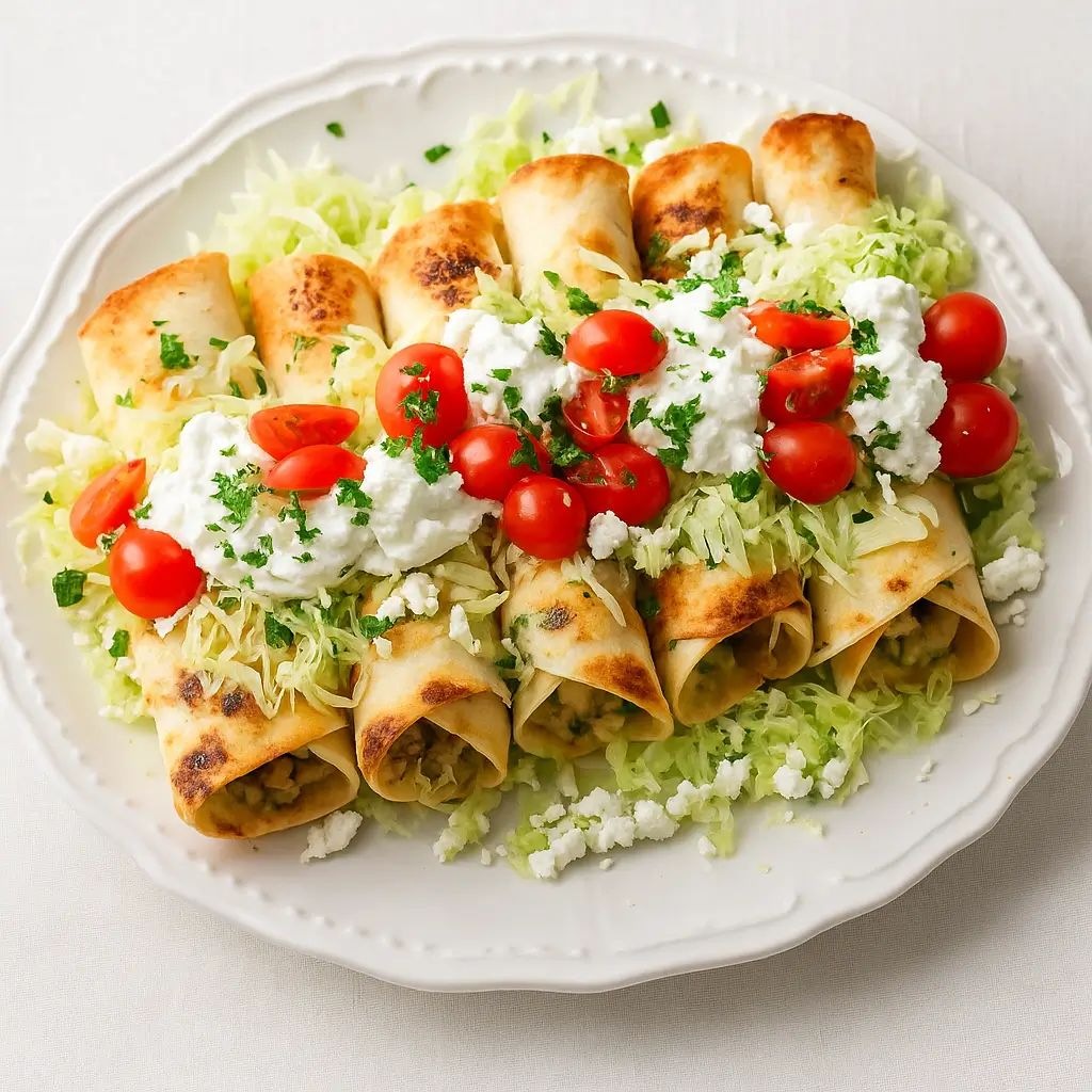 Creamy Chicken and Spinach Taquitos – Crispy, Cheesy, and Irresistible