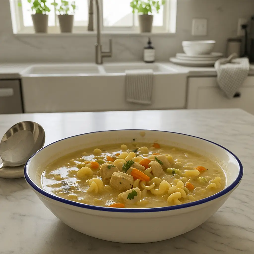 Creamy Crockpot Chicken Noodle Soup Made Easy and Delicious
