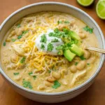 creamy crockpot white chicken chili recipe