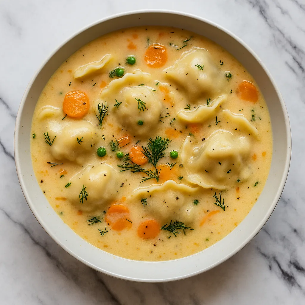 Creamy Dill Pierogi Soup: Simple, Creamy, and Delicious