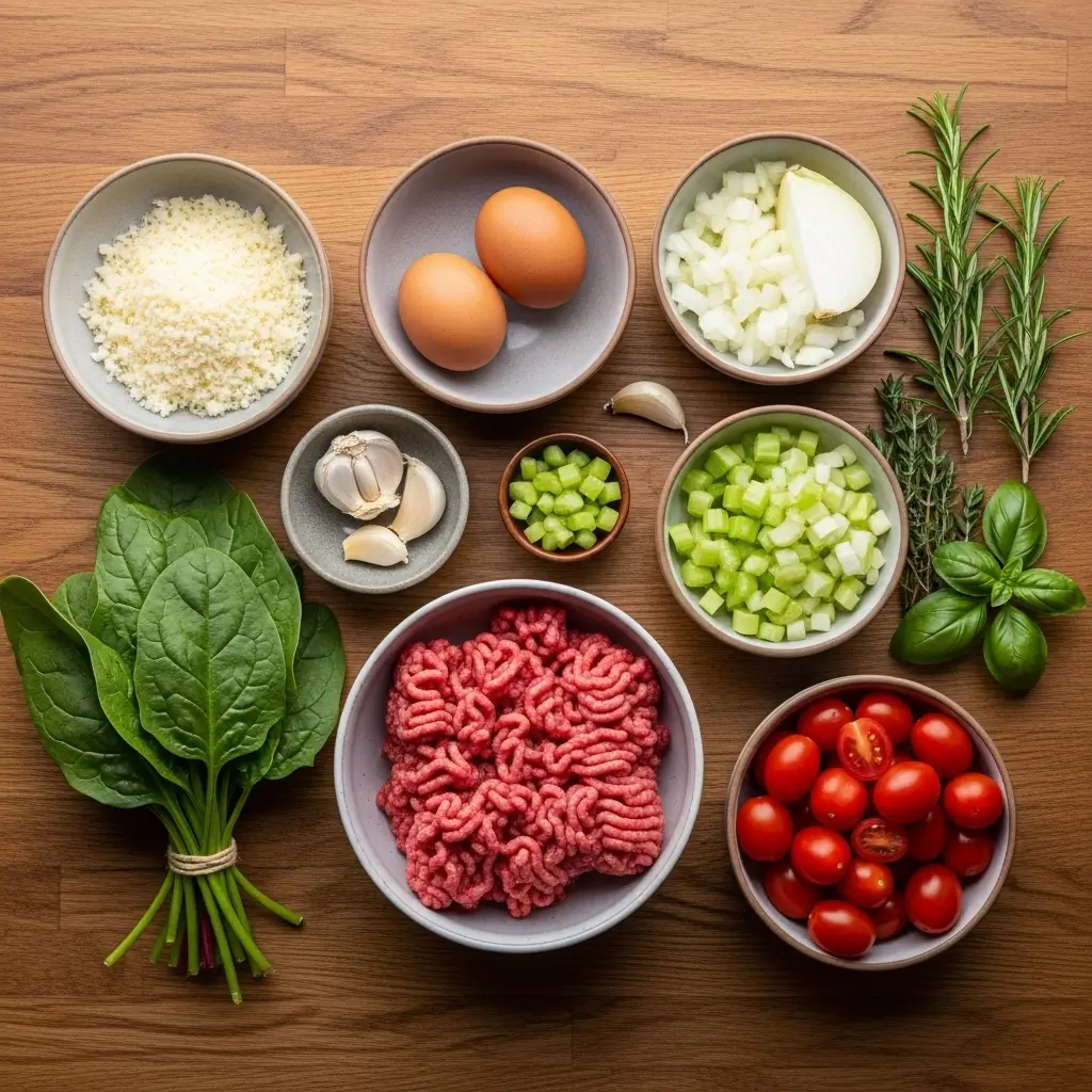 Healthy-Creamy-italian-meatball-soup-ingredients