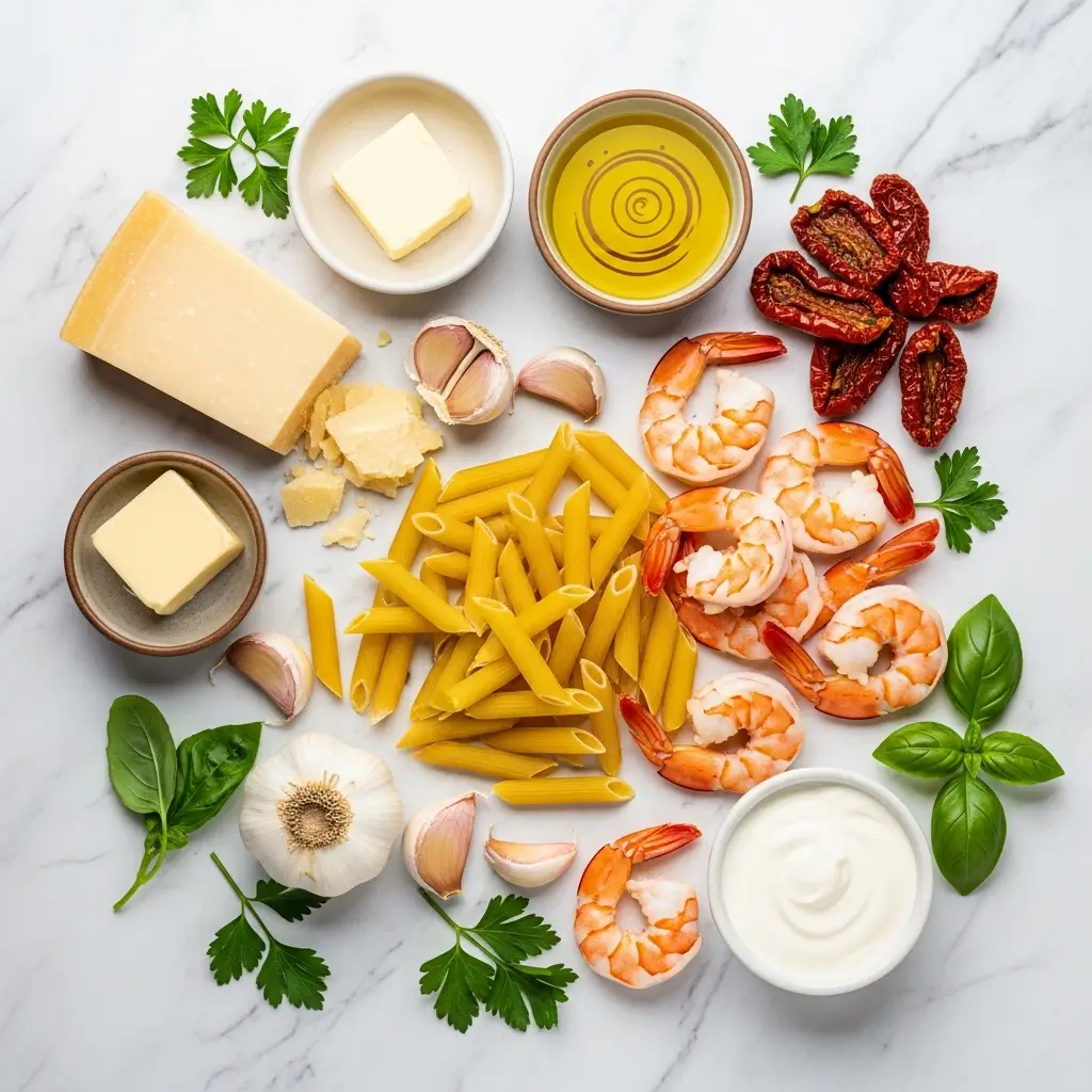Creamy Marry Me Shrimp Pasta Ingredients