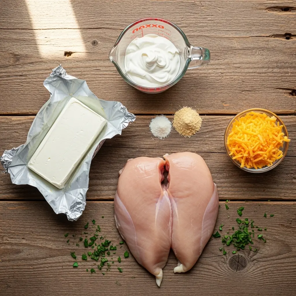 Creamy Ranch Chicken in the Crockpot ingredients