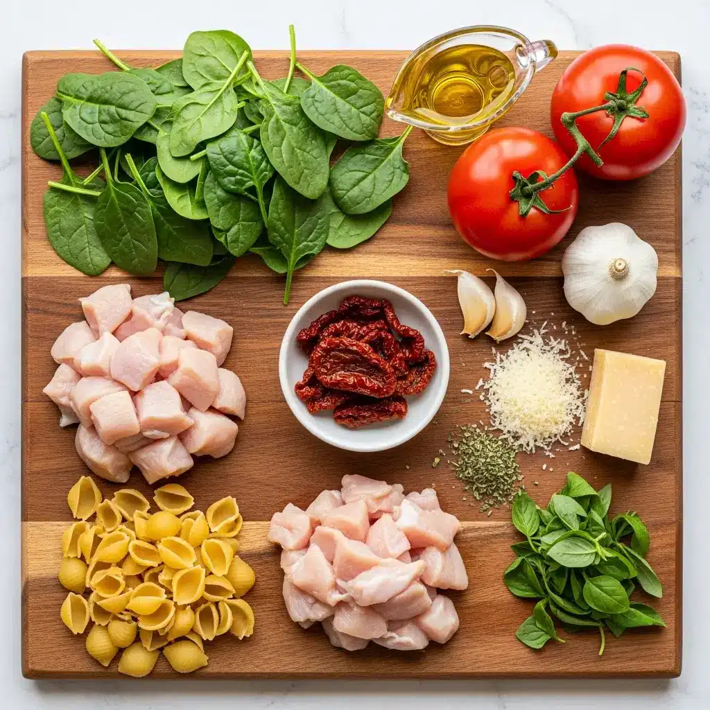 Ingredients for Creamy Tuscan Chicken Soup