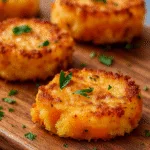 Crispy Smashed Carrots Bites on baking tray