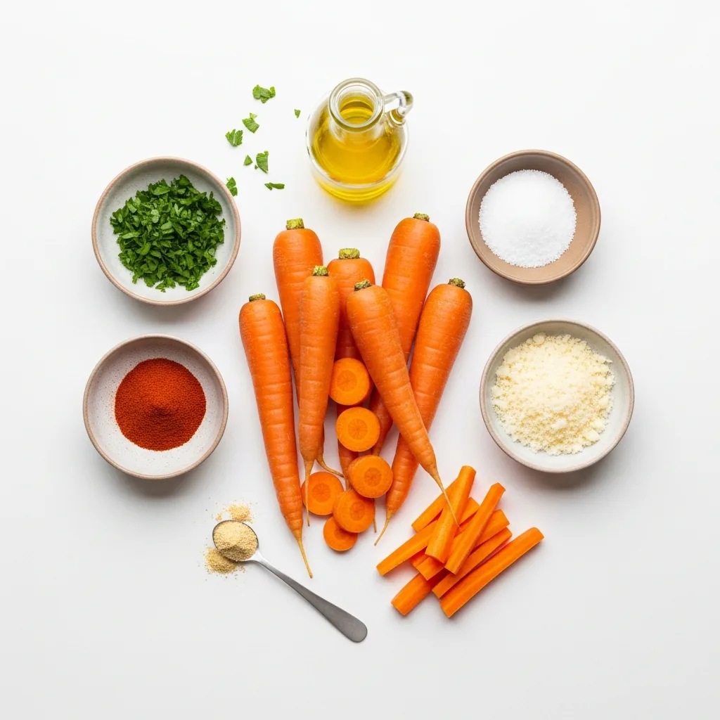 Crispy Smashed Carrots Bites ingredients