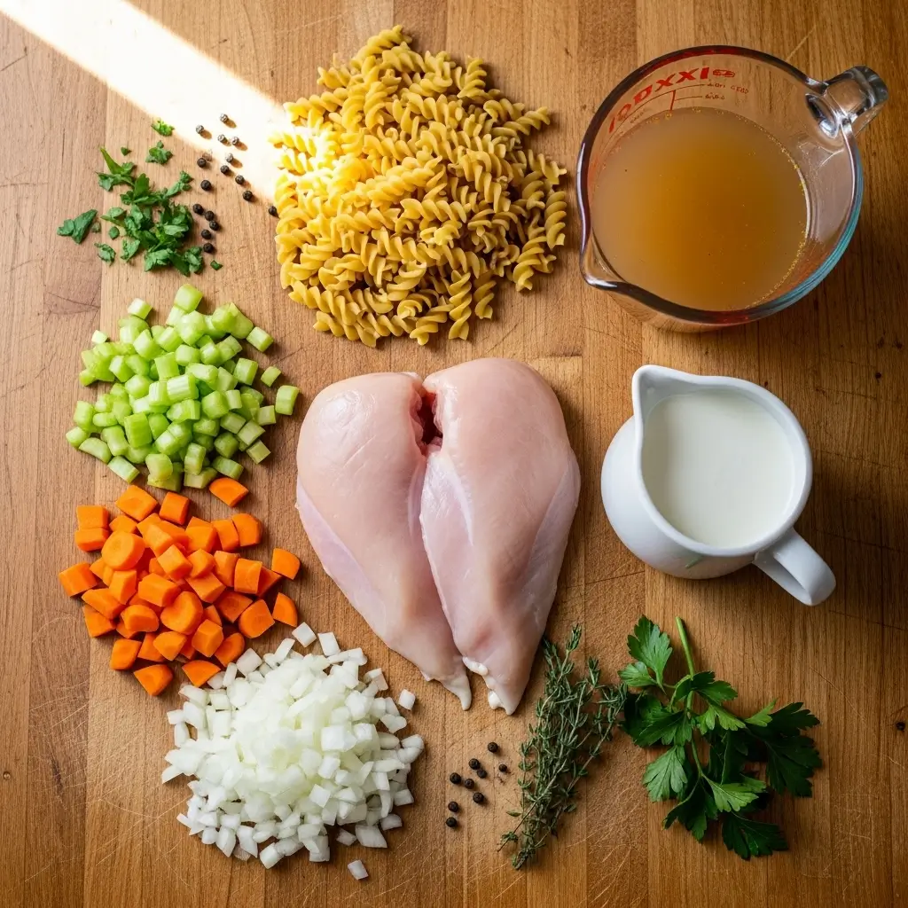 Crockpot Creamy Chicken Noodle Soup ingredients