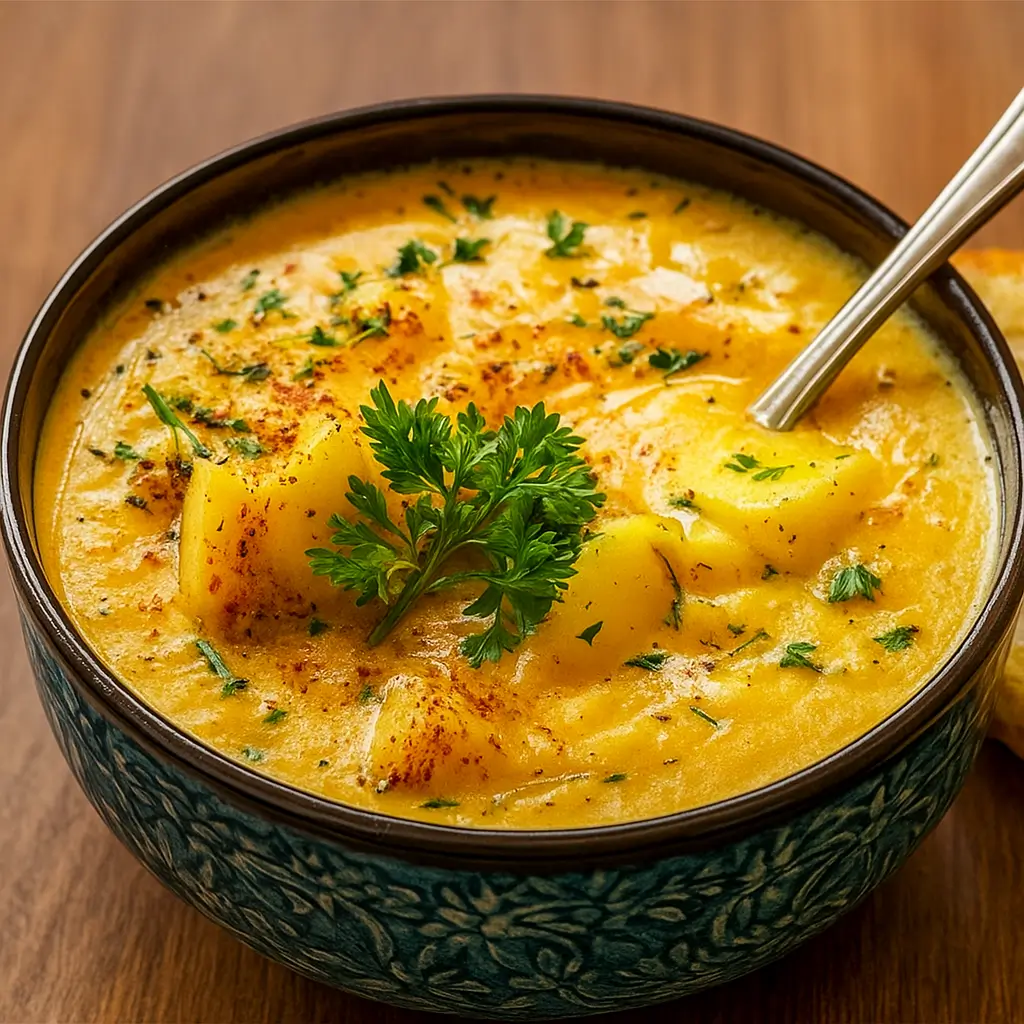 Easy Cheddar Garlic Herb Potato Soup – Quick, Creamy & Delicious