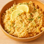 Easy Greek Lemon Rice Mediterranean side dish