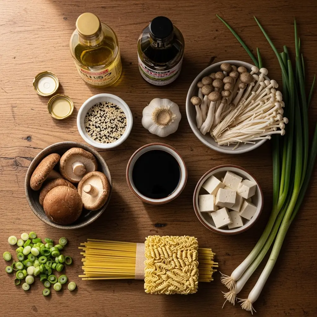 Easy Saucy Ramen Noodles Ingredients