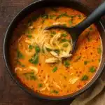 Easy Thai Chicken Curry Soup in a bowl