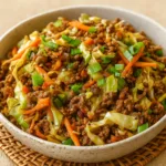 Egg Roll in a Bowl served in rustic bowl