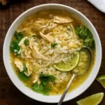Ginger Lime Chicken and Rice Soup