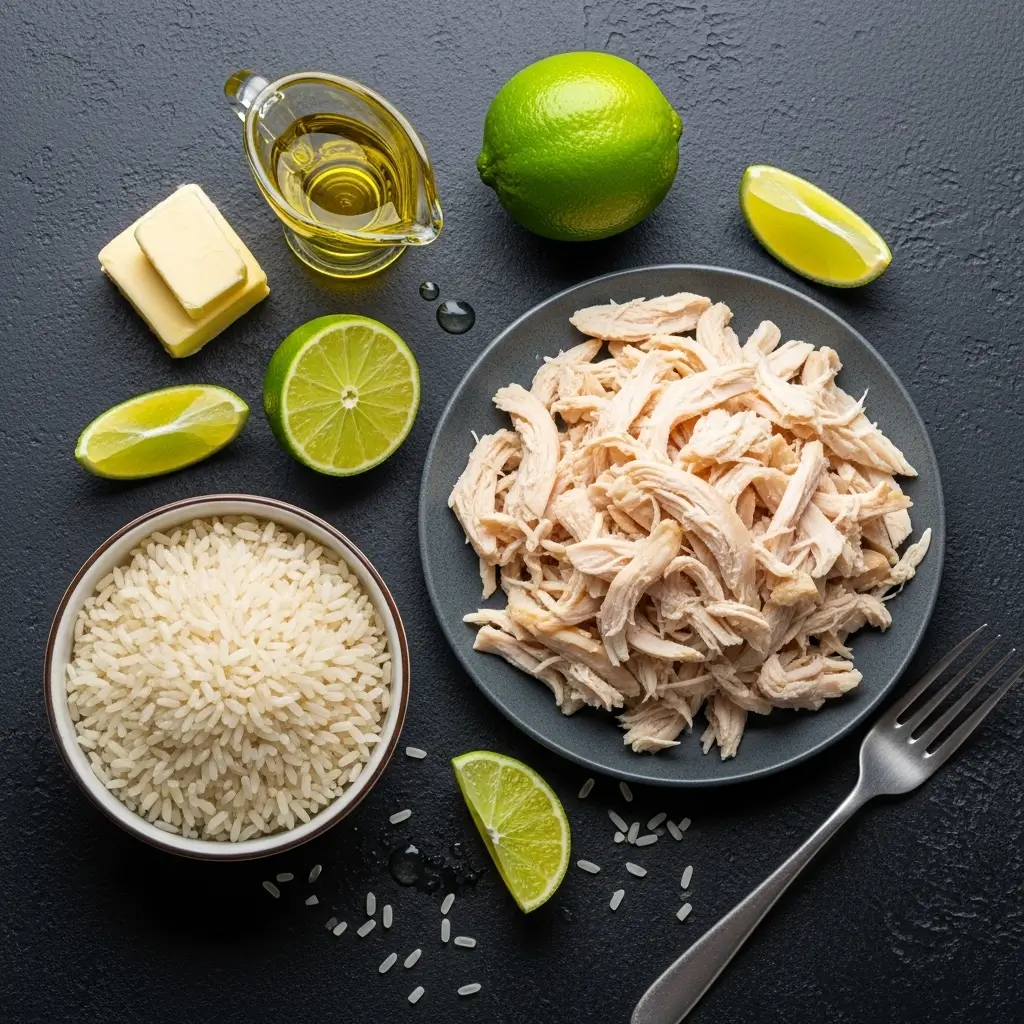 Ginger Lime Chicken and Rice Soup Ingredients