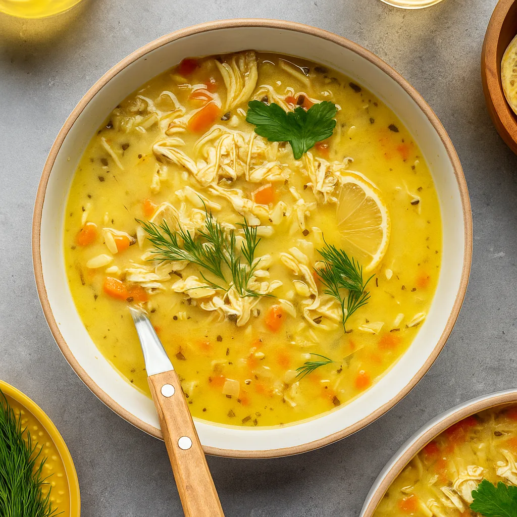 Greek-Style Lemon Chicken Soup – Quick, Cozy & Comforting