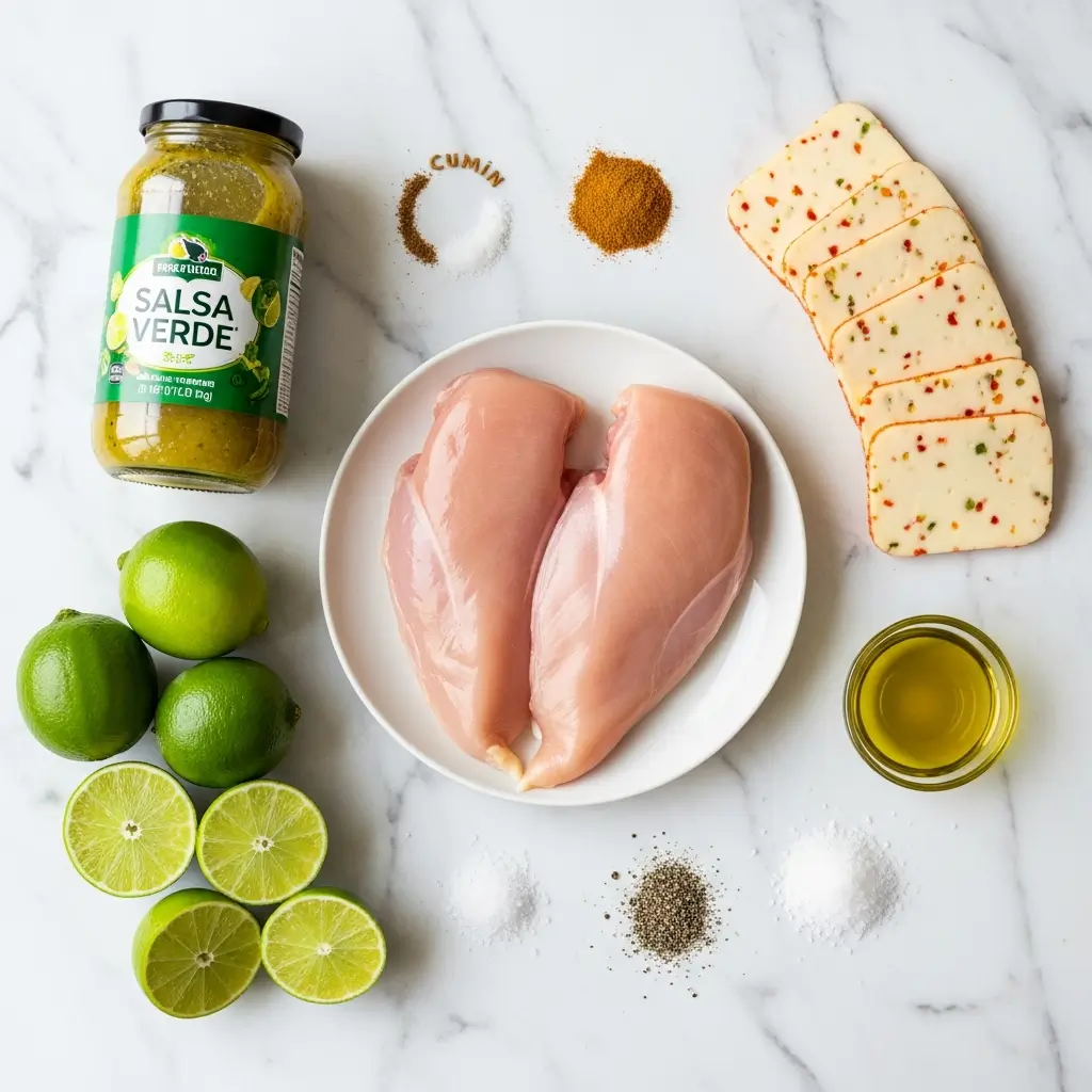 Grilled Salsa Verde Chicken Ingredients