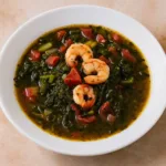 Gumbo Greens with Shrimp and Smoked Turkey