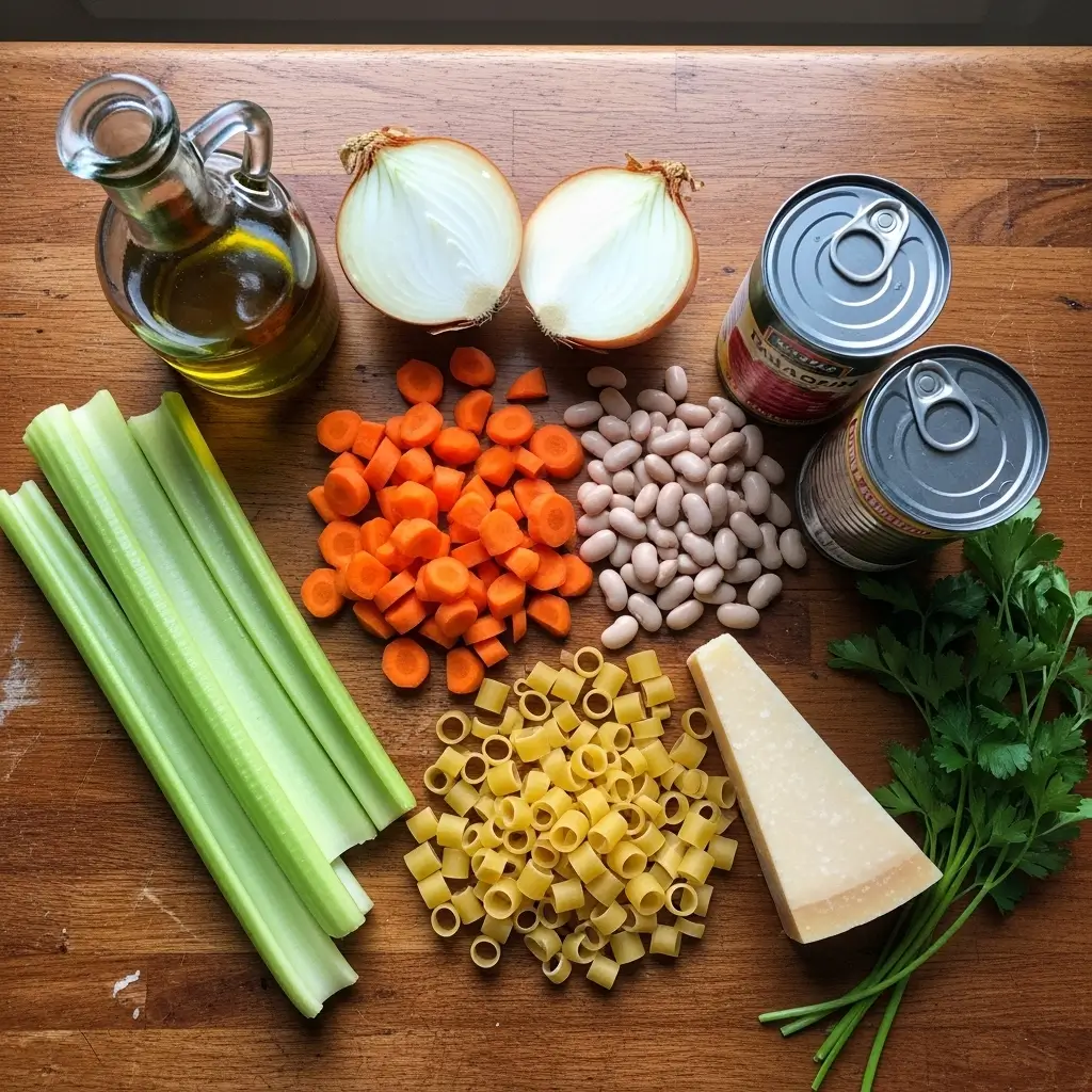 hearty-italian-pasta-fagioli-soup-ingredients