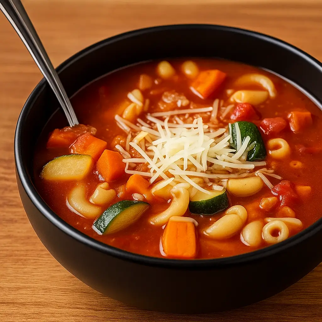 Hearty Vegetable Minestrone Soup – A Comforting Classic for Cozy Nights