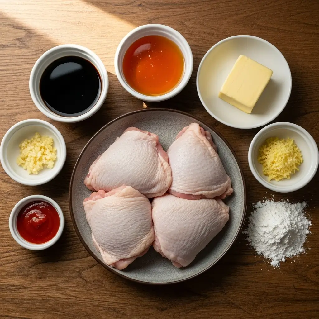 Ingredients for Hot Honey Butter Chicken