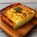 Irish Potato Pie baked in flaky golden crust