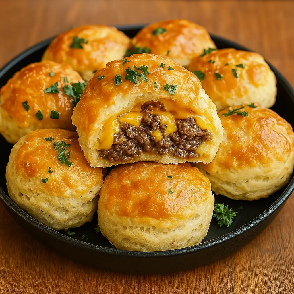 Irresistible Garlic Parmesan Cheeseburger Bombs – Easy and Flavor-Packed