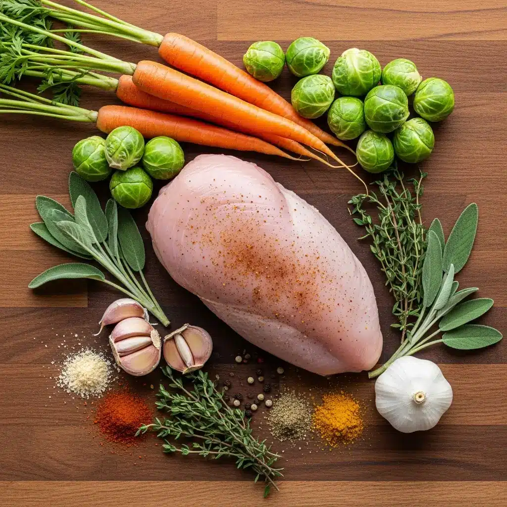 Ingredients for Juicy Baked Turkey Breast