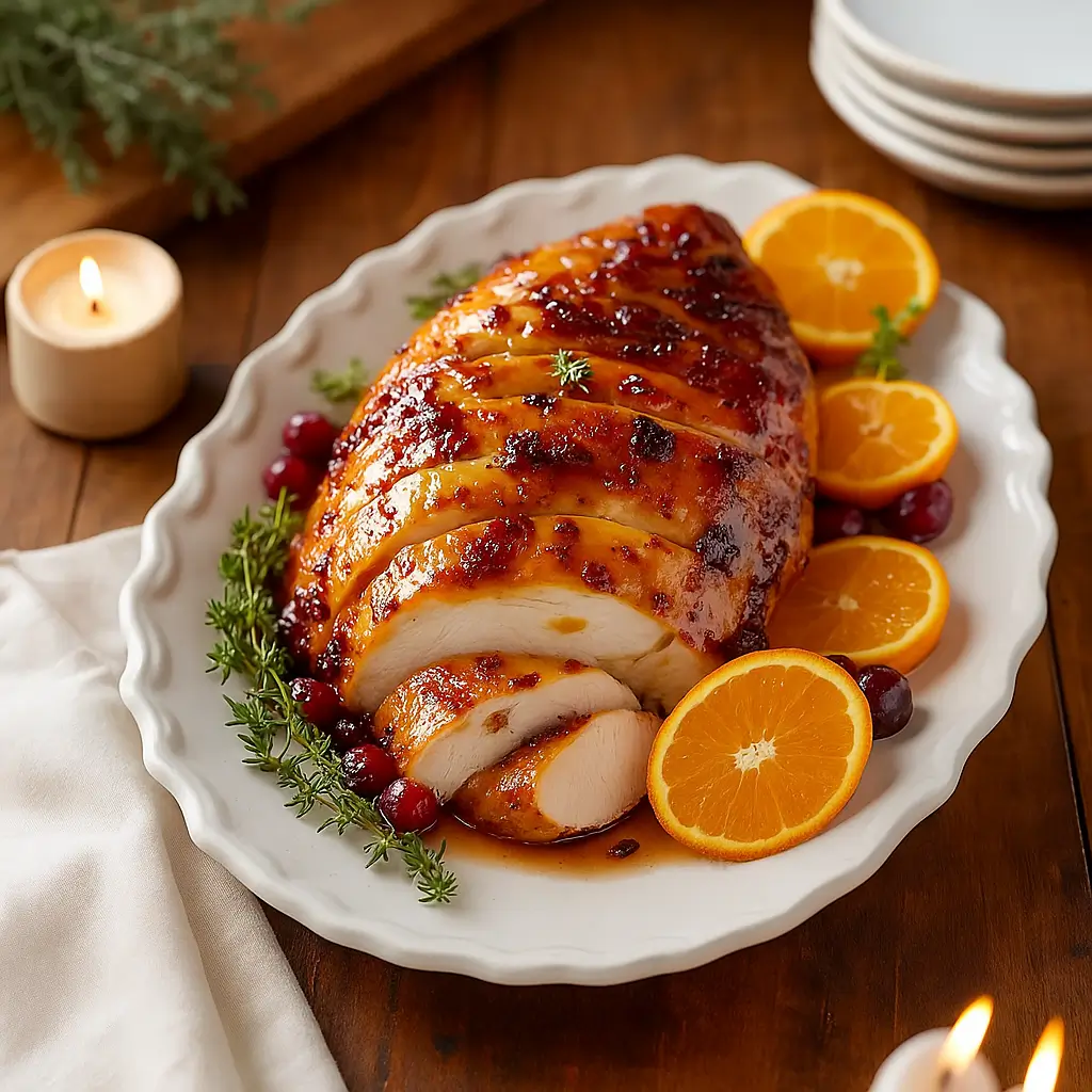 Juicy Cranberry Orange Glazed Turkey Breast Recipe for Easy Holiday Dining