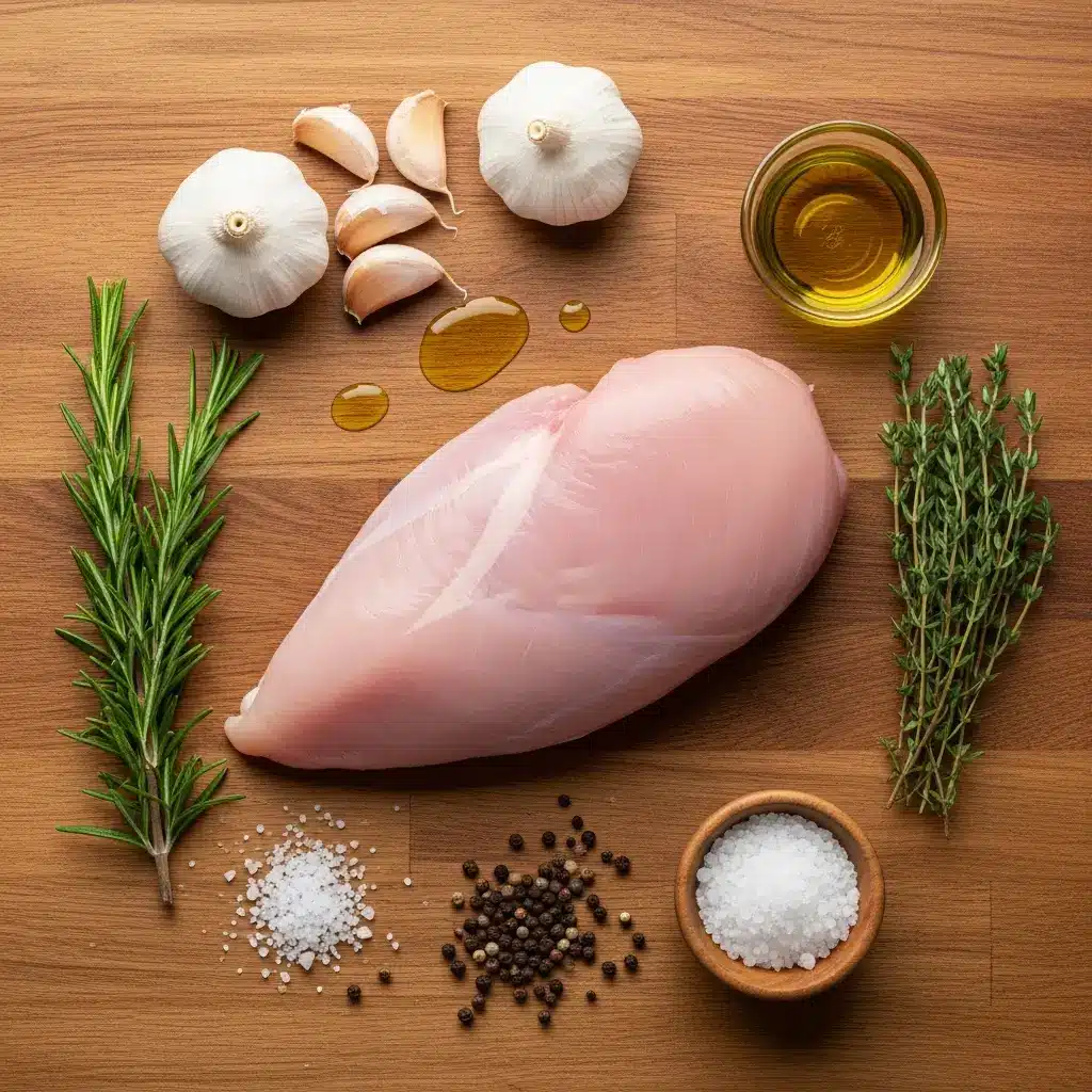 Juicy Garlic Herb Roast Turkey Breast Ingredients