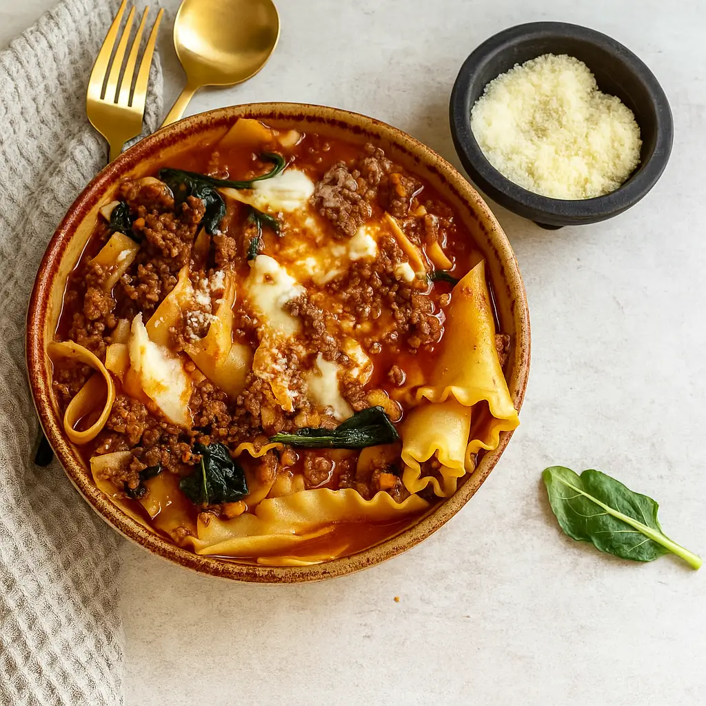 Mouthwatering One Pot Lasagna Soup – Easy, Creamy & Amazing Flavor