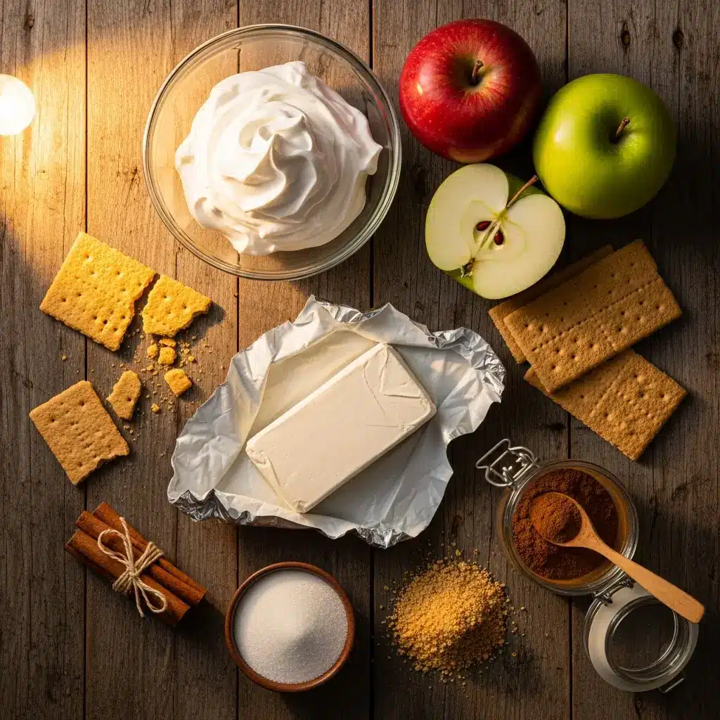 No-Bake Apple Pie Cheesecake Ingredients