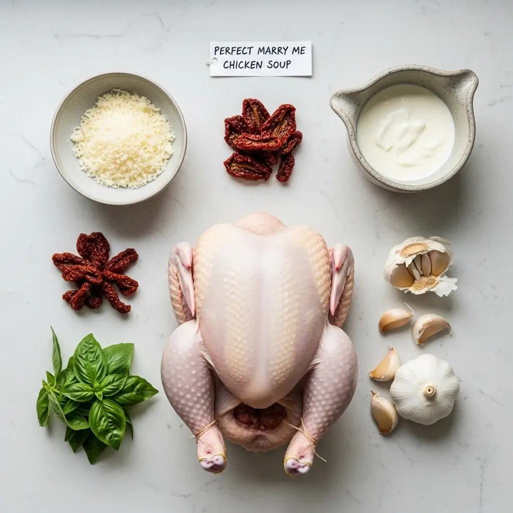 Ingredients for Perfect Marry Me Chicken Soup