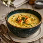 Roasted Garlic Cheddar Cauliflower Soup