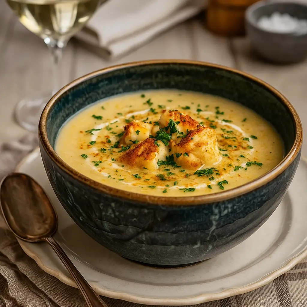 Roasted Garlic Cheddar Cauliflower Soup – Cozy Comfort in a Bowl